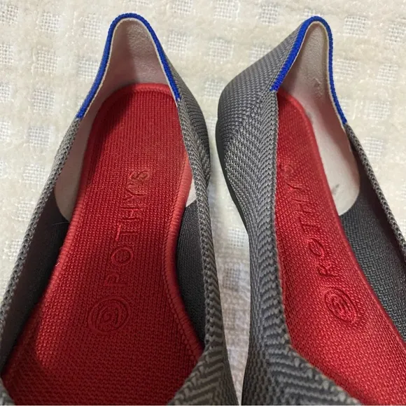 Rothy’s charcoal gray the flat round toe shoes