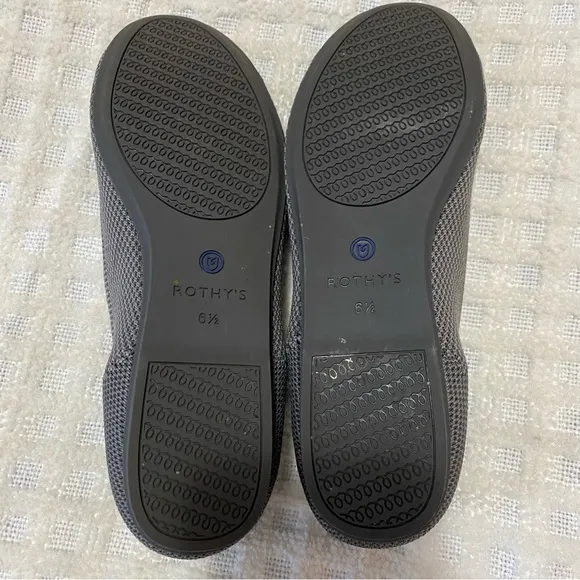 Rothy’s charcoal gray the flat round toe shoes