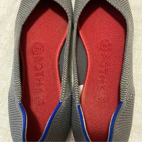 Rothy’s charcoal gray the flat round toe shoes