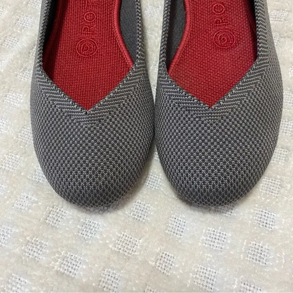 Rothy’s charcoal gray the flat round toe shoes