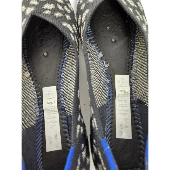 Rothy's Charcoal Kitten Flat Ballet‎ Shoes Womens 6.5 Rare Discontinued