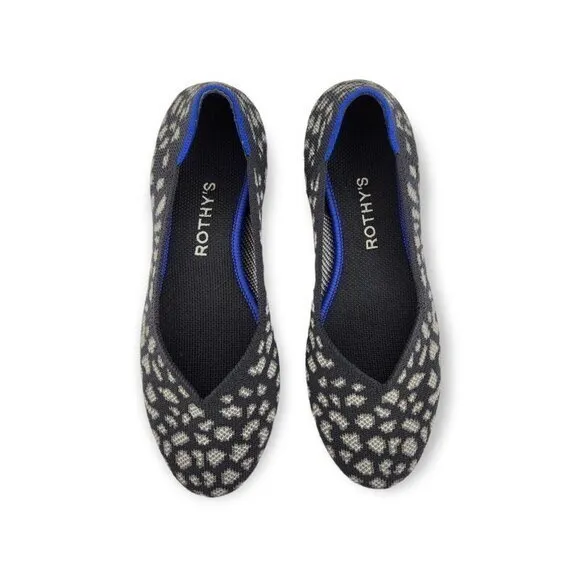 Rothy's Charcoal Kitten Flat Ballet‎ Shoes Womens 6.5 Rare Discontinued