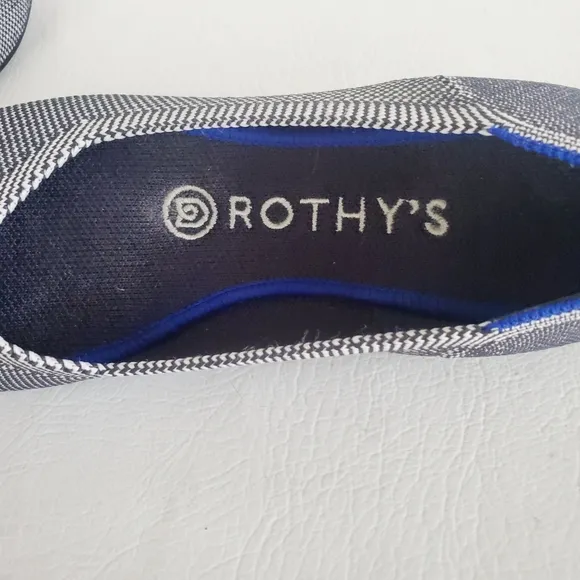 Rothy's Gray Birdseye Shoes Retired Round Toe 6