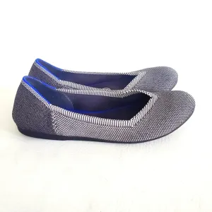 Rothy's Gray Birdseye Shoes Retired Round Toe 6