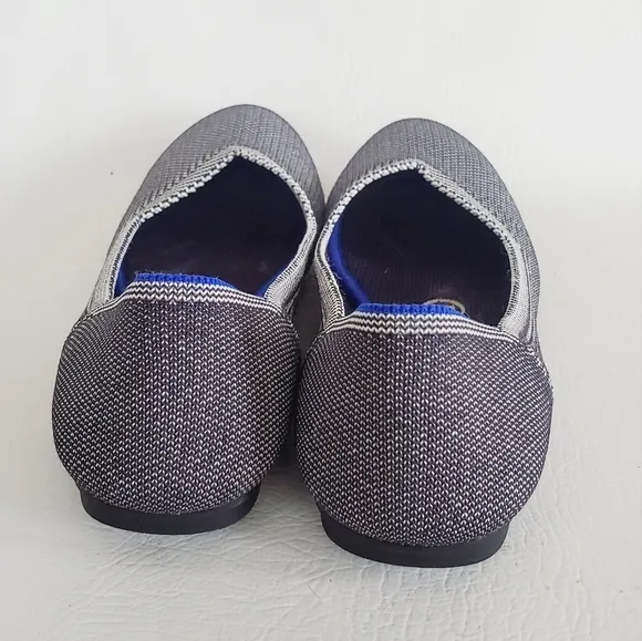 Rothy's Gray Birdseye Shoes Retired Round Toe 6