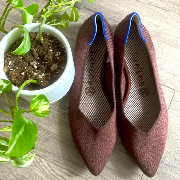 Rothy's python truffle size 7.5 pointed woman’s shoes