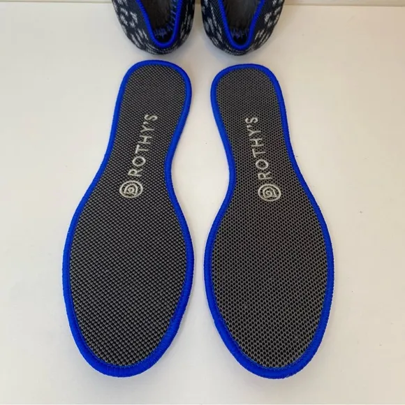 ROTHY’S Round Toe Flat in Charcoal Kitten Black/Gray Sz 7.5