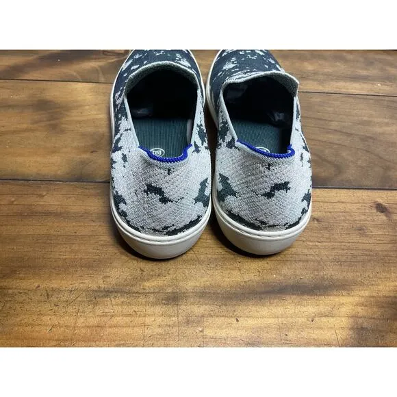 Rothy's Shibori Sneakers Shoes Sea Green Tye Dye Slip On Womens Size 13