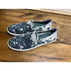 Rothy's Shibori Sneakers Shoes Sea Green Tye Dye Slip On Womens Size 13