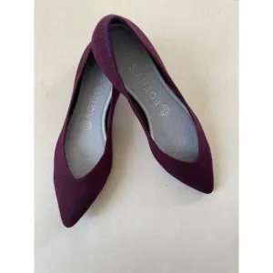 Rothy's Shoes Ballet Flats Loafers Pointed Toe Slip On Aubergine