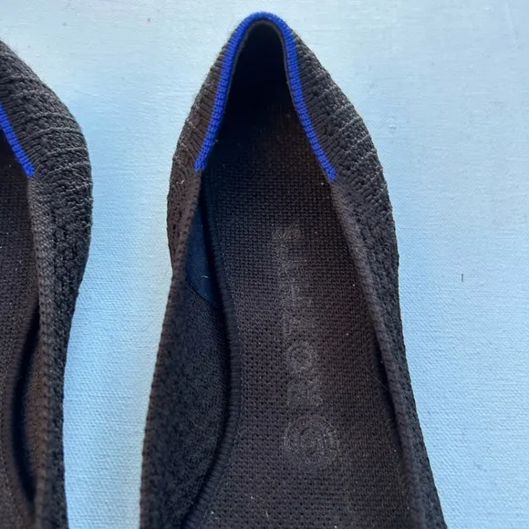 Rothy’s Shoes - Point Flat in Black Honeycomb