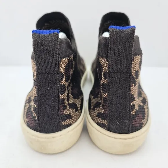 Rothy's | The Chelsea 'WildCat' leopard print brown casual sneakers | WMS 8.5
