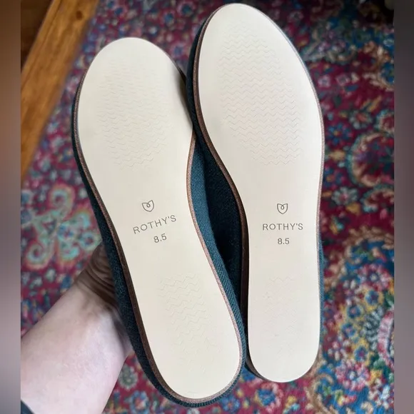 Rothy's - The Flat in Emerald Green, Size 8.5 Discontinued color!
