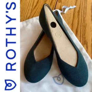 Rothy's - The Flat in Emerald Green, Size 8.5 Discontinued color!