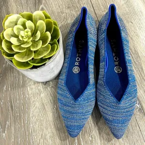 rothy’s the point  indigo heat size 8 woman’s flat shoes