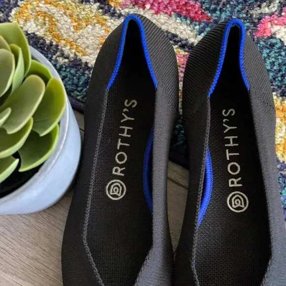 Rothy’s  the point size 7 woman’s black flat  shoes