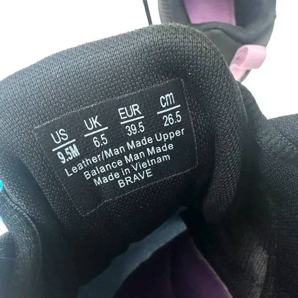 Ryka Brave Memory Foam Walking Shoes Womens 9.5 Black Pink Comfort Sneaker