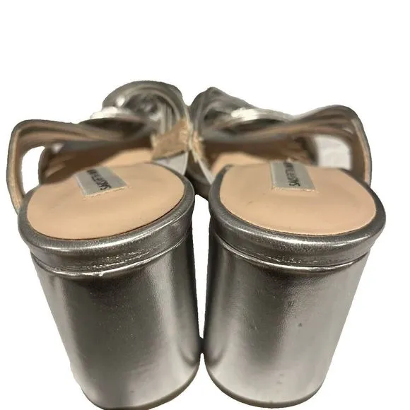 SAKS FIFTH AVENUE SILVER SHOE SIZE 5.5