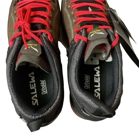 Salewa WMNS 6.5 Mountain Trainer 2 GTX Approach Shoe Vibram Red Brown Ortholite