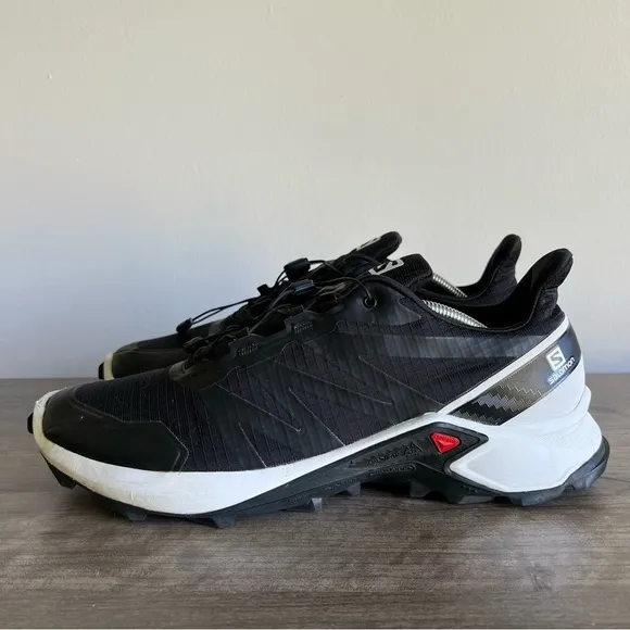 SALOMON SuperCross Black White Men's Shoe Size 12.5 #1138