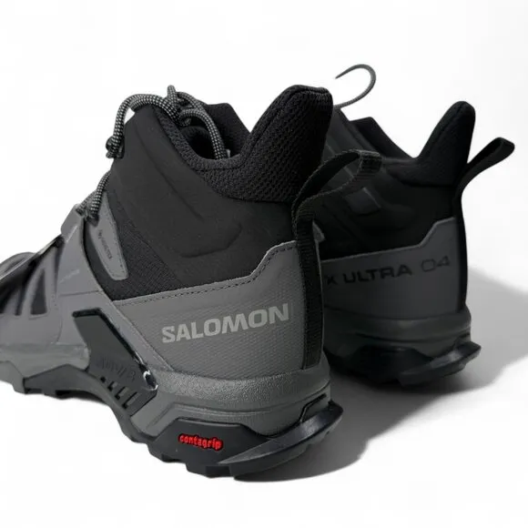 Salomon X Ultra 4 Mid GTX Men’s Hiking Boots US 10.5 Black No Box New