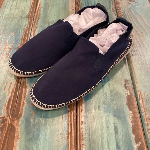 Salvi Natural World 11-11.5 (45) Slip On Men’s Shoes Navy Blue Made In Spain