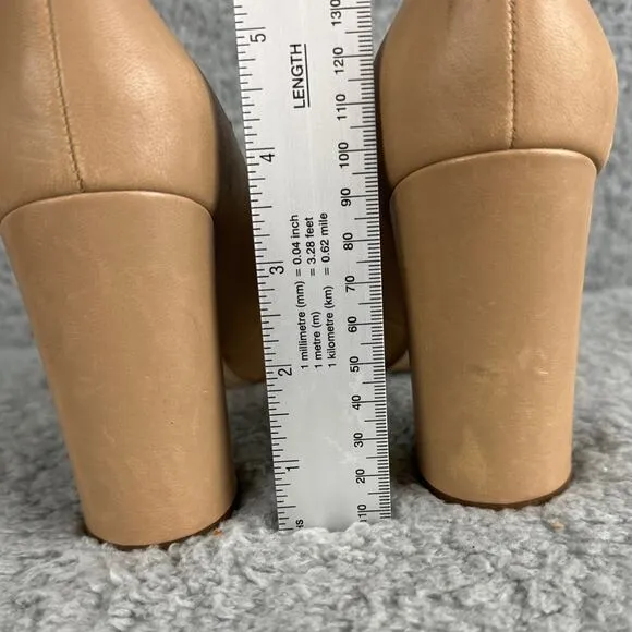 Sam Edelman Stillson Pumps Almond Toe Neutral Nude Size 8