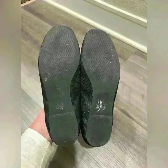 Sanctuary Shoes Social Camo Knit Flat Black/Green | Size: 8 1/2m