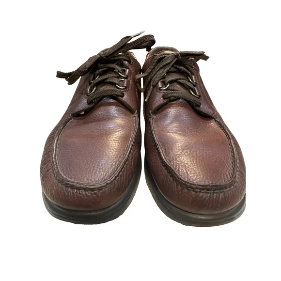 SAS Bout Time Cordovan Moccasin Leather EZ Lace Walking Shoes Men's Size 13.5 S