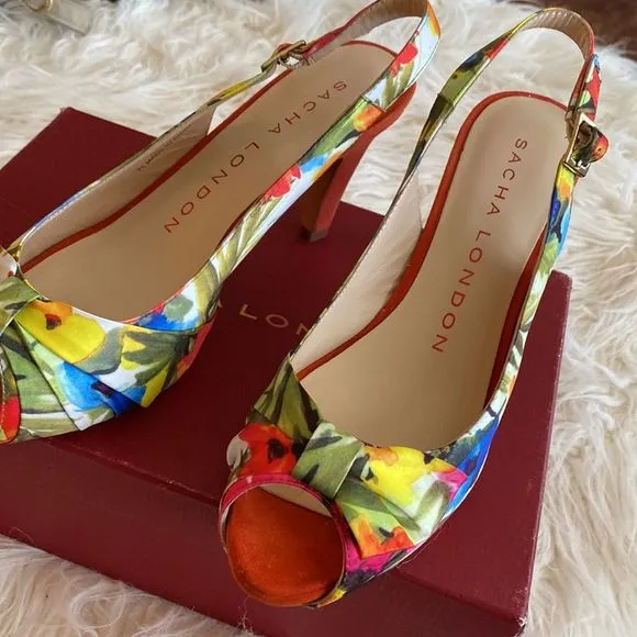💞SASHA LONDON 💞flowers shoes