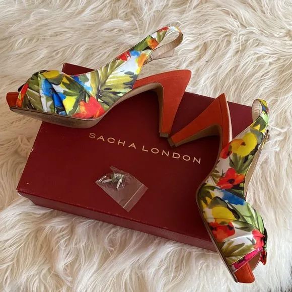 💞SASHA LONDON 💞flowers shoes