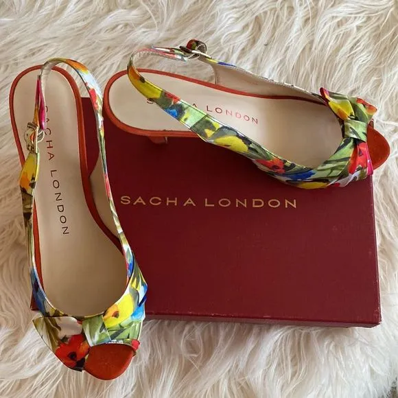 💞SASHA LONDON 💞flowers shoes