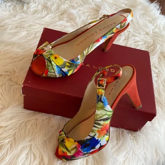 💞SASHA LONDON 💞flowers shoes