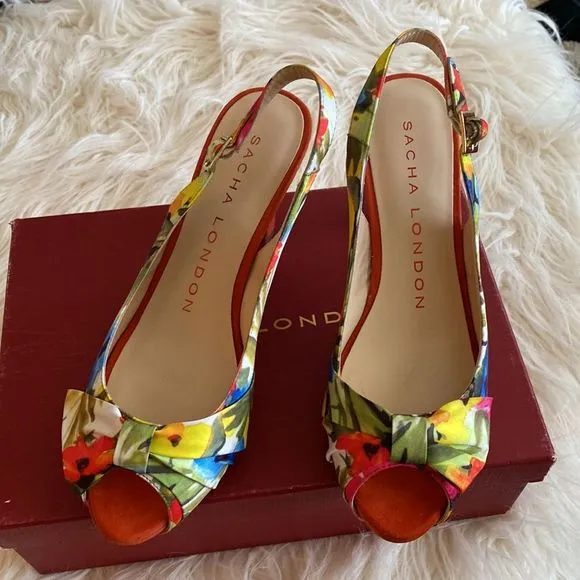 💞SASHA LONDON 💞flowers shoes
