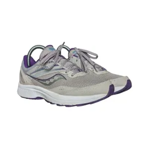 Saucony Cohesion 15 Running Shoes Sneakers Gray Purple Grape Pop Womens 7.5 Grey