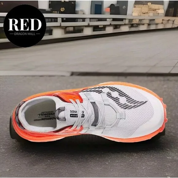 Saucony Endorphin Rift Trail Running Shoes -Fog/Pepper - Men's Size 12 - (NWOT)