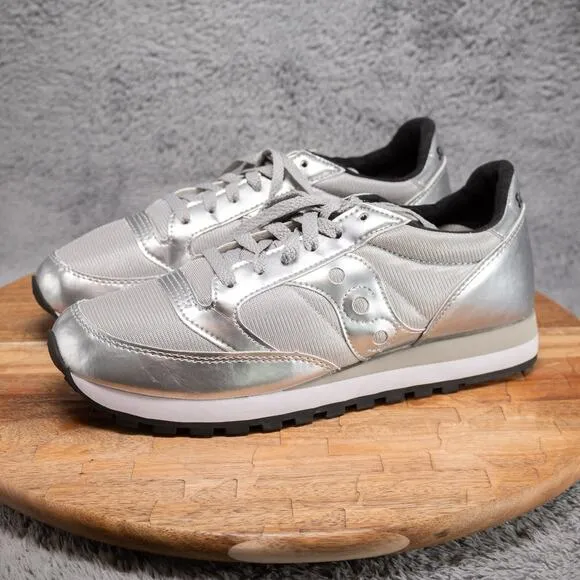 Saucony JAZZ TRIPLE Women's Size 9 Silver Metallic Chrome Shoes Sneakers