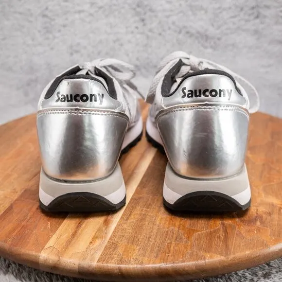 Saucony JAZZ TRIPLE Women's Size 9 Silver Metallic Chrome Shoes Sneakers