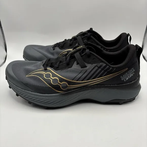 Saucony Men's 14 Endorphin Edge Black/Goldstruck Sz 12 Running Shoes S20773-10