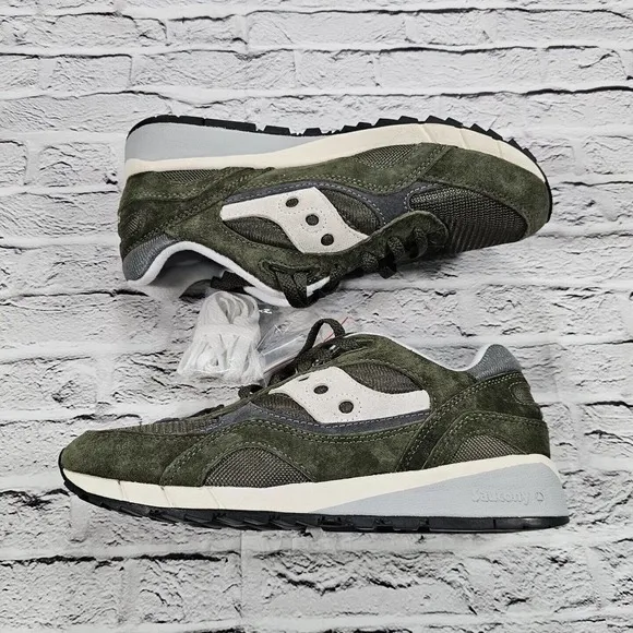 Saucony Originals Shadow 6000 Green Gray Running Shoes S70441-43 MENS SIZE 8.5