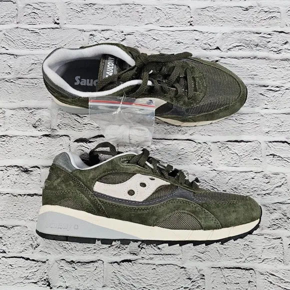 Saucony Originals Shadow 6000 Green Gray Running Shoes S70441-43 MENS SIZE 8.5
