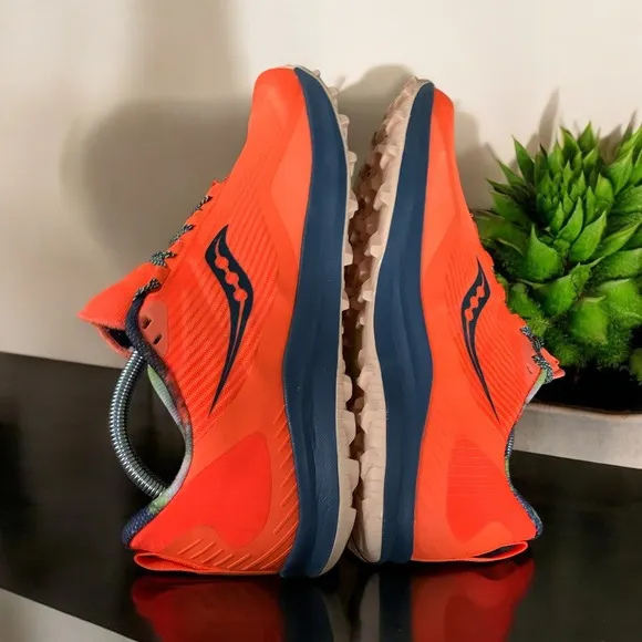 Saucony Running Shoes Trail Athletic Performance Orange S20737-65 sz 11 mens