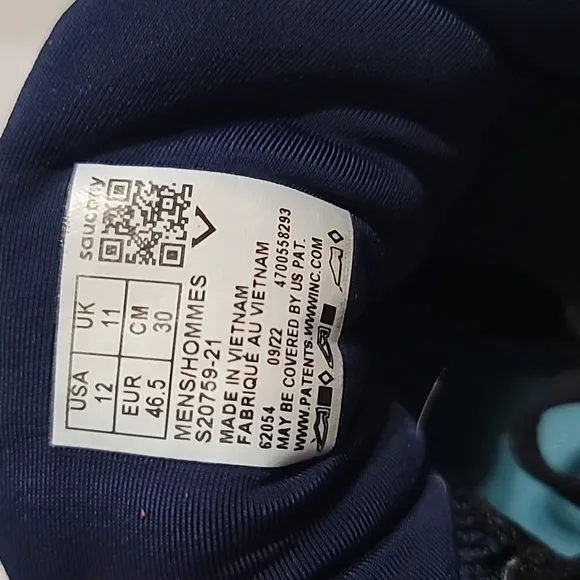 Saucony Triumph 20 Shoes Men's 12 Blue PWR Run Sneakers Athleisure S20759-21