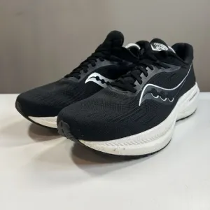 Saucony Triumph 21 Mens 13 Black White Shoes Running Comfort S20881-10