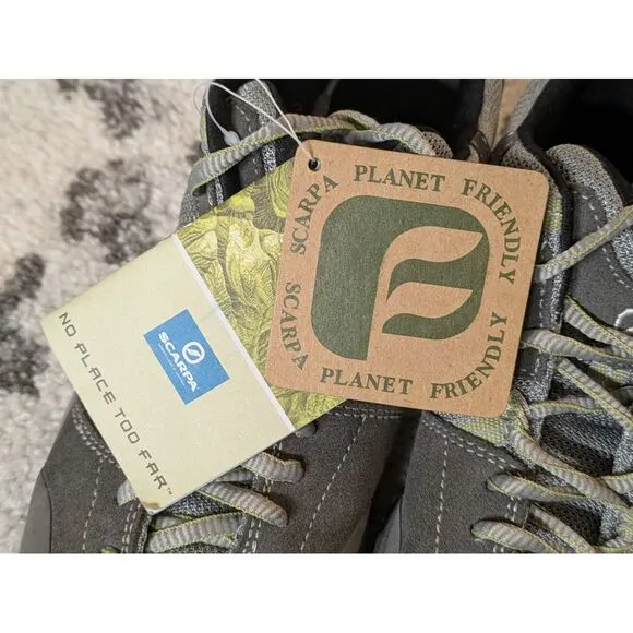 Scarpa Epic Hiking Shoes Womens Size‎ 7 Green Gray Outdoor NWT