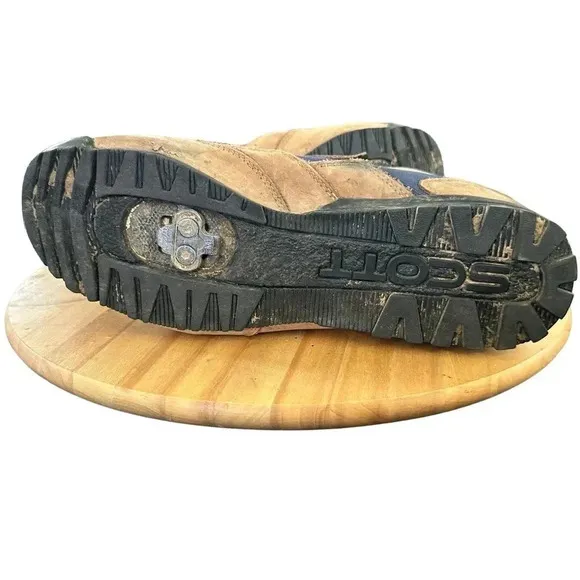 Scott mens Navy Brown Over Rock SPD MTB Cycling Shoes Size US 11