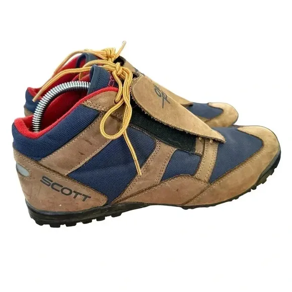 Scott mens Navy Brown Over Rock SPD MTB Cycling Shoes Size US 11