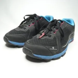 Shimano Click'r CW41 Women's Size 9.5 Black Blue Commuter Lace Up Cycling Shoes