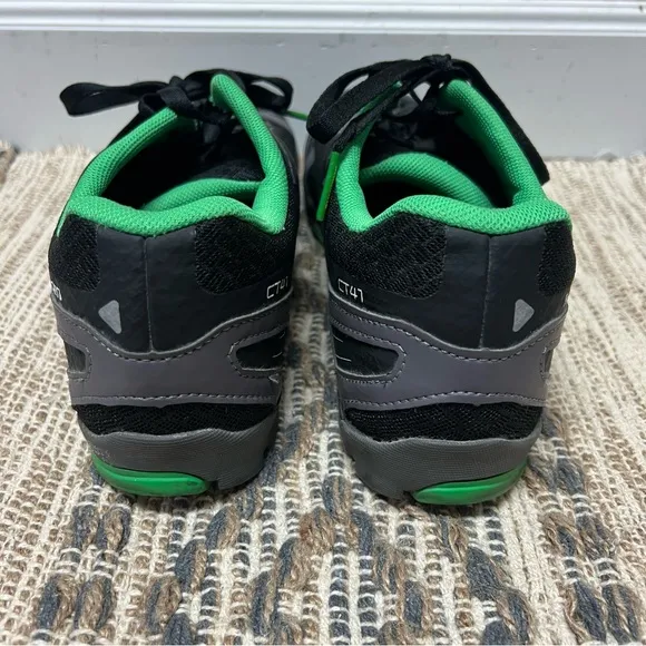 Shimano Click’r Cycling Clipless Sneakers Mens 10.5 Black Green SH-CT41L Shoes