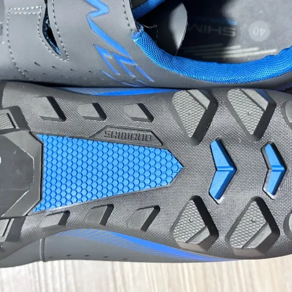Shimano ME3 Cycling Shoes - Gray and Blue EU 40